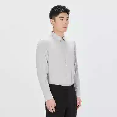 利郎 纯色百搭时尚舒适长袖衬衫 男款