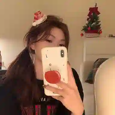 芒果饰品 ~雪花红色圣诞帽可爱平安夜头箍夹子#好运 合金 发夹 女款