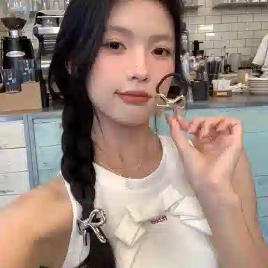 芒果饰品 韩系金属蝴蝶结 发圈 女款