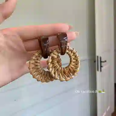 芒果饰品 波西米亚民族风 亚克力 耳环 女款