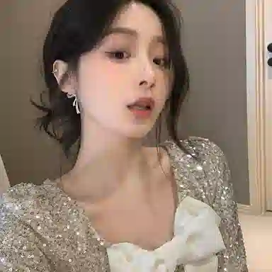 芒果饰品 千金感气质蝴蝶结小众设计感高级无耳洞蚊香盘 铜 耳环 女款