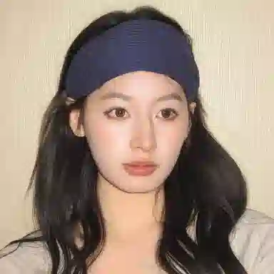 芒果饰品 法式加宽高颅顶发卡 针织 发箍 女款