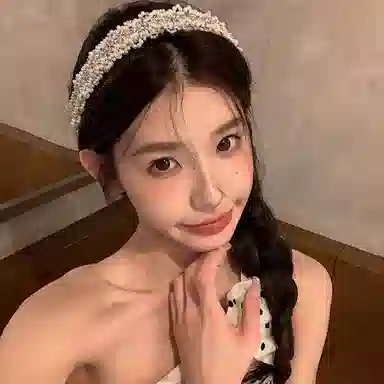 芒果饰品 法式轻奢重工 复古宽边亮片 珍珠 头箍 女款