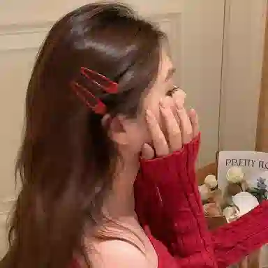 芒果饰品 红梅果酱 铜合金 发夹 女款