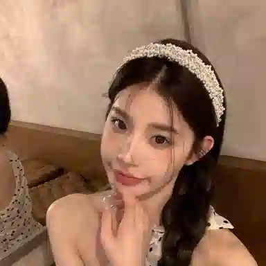 芒果饰品 法式轻奢重工 复古宽边亮片 珍珠 头箍 女款