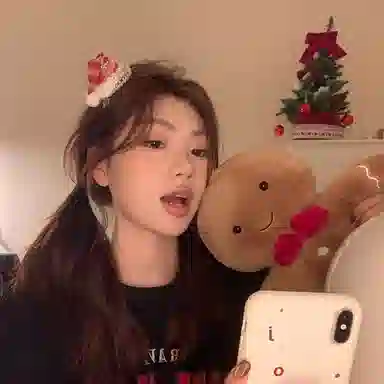 芒果饰品 ~雪花红色圣诞帽可爱平安夜头箍夹子#好运 合金 发夹 女款