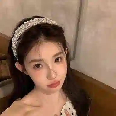 芒果饰品 法式轻奢重工 复古宽边亮片 珍珠 头箍 女款