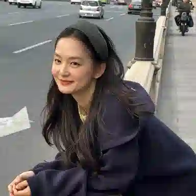 芒果饰品 法式加宽高颅顶发卡 针织 发箍 女款