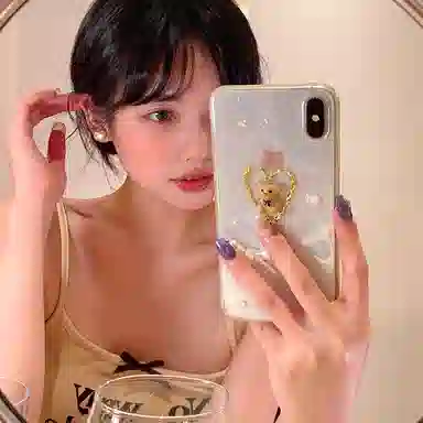 芒果饰品 适合夏天的轻奢高级感方糖 珍珠 铜 耳钉 女款