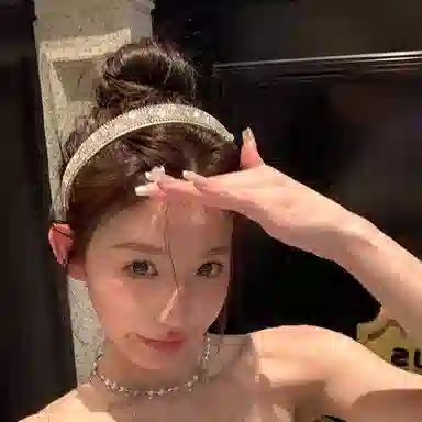 芒果饰品 高级感宫廷千金气质满钻 发箍 女款