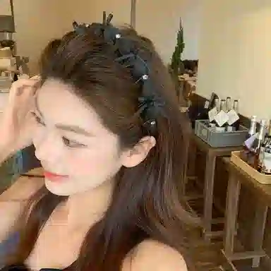 芒果饰品 小香风蝴蝶 亚克力 发箍 女款