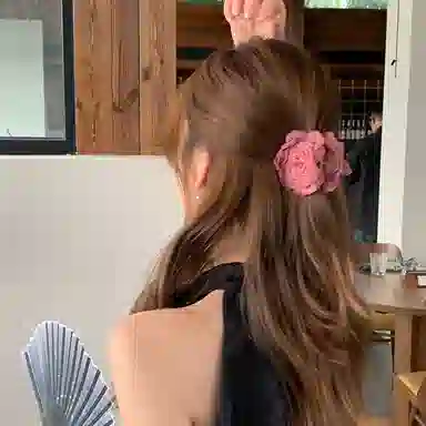 芒果饰品 干枯玫瑰新中式高级感头花 发夹 女款