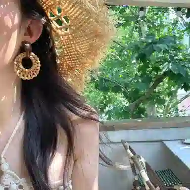 芒果饰品 波西米亚民族风 亚克力 耳环 女款