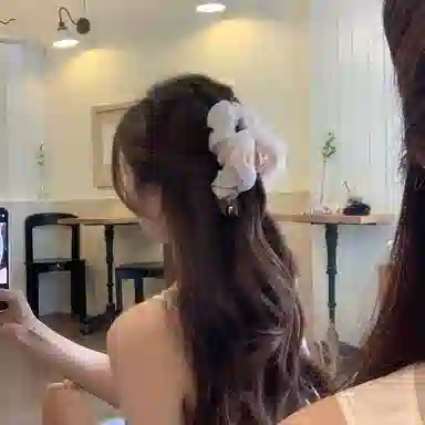 芒果饰品 云朵褶皱抓夹 亚克力 发夹 女款