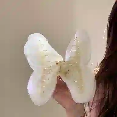 芒果饰品 超仙雪雾迷蝶 网纱 发夹 女款