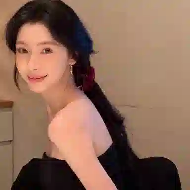 芒果饰品 复古红色超大香蕉夹 花朵布艺 发夹 女款