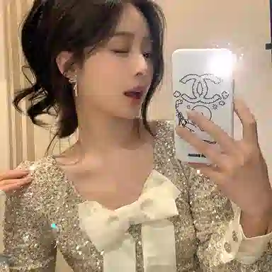 芒果饰品 千金感气质蝴蝶结小众设计感高级无耳洞蚊香盘 铜 耳环 女款