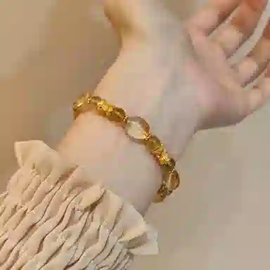 金杰福 亿心向财招财转运聚财#好运天然 黄水晶 手串 女款
