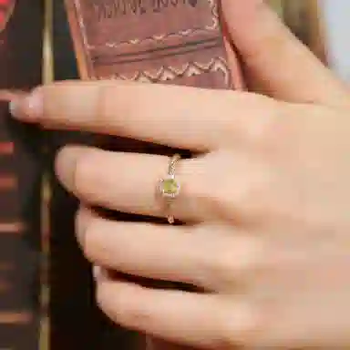 金杰福 【麻花小方糖】麻花经典设计 小众时尚高级感 合金 戒指 女款