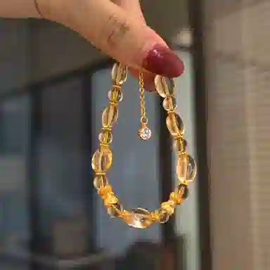 金杰福 亿心向财招财转运聚财#好运天然 黄水晶 手串 女款