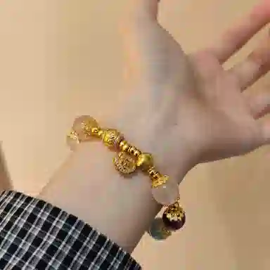 金杰福 招财转运盘缠#好运天然 多色水晶 手串 男女同款情侣款