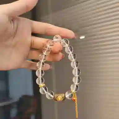 金杰福 防职场内耗高透多圈叠戴玄学 白水晶 手串 女款