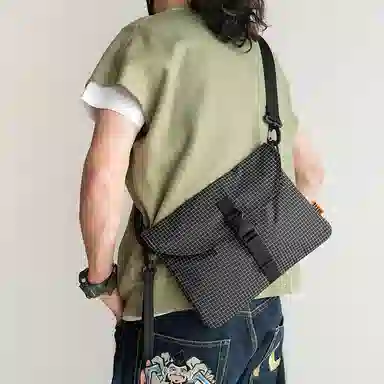 MYBRANDORIGINAL Classic Nylon Crossbody Bag Black