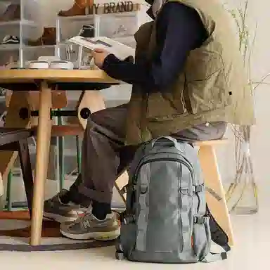 MYBRANDORIGINAL Backpack Silver Grey