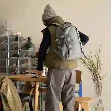 MYBRANDORIGINAL Backpack Silver Grey