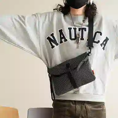 MYBRANDORIGINAL Classic Nylon Crossbody Bag Black