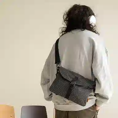 MYBRANDORIGINAL Classic Nylon Crossbody Bag Black