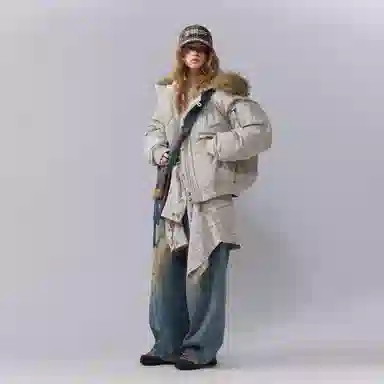 NOTHOMME Monterest N2B Windproof Detachable Fur Collar Down Jacket