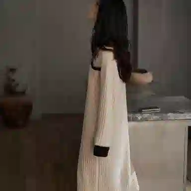 同语 睡裙女秋冬季珊瑚绒加厚长裙睡衣女士半边绒加绒可外穿家居服 家居连衣裙 稥杏色 女款