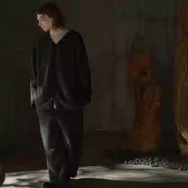 同语 睡衣珊瑚绒秋冬季家居服男士冬天休闲可外穿加厚款套装 家居套装 男款 墨悠色