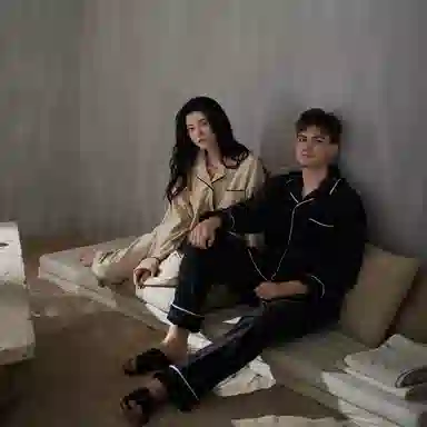 同语 情侣睡衣海岛绒秋冬季加厚男女士套装可外穿珊瑚绒家居服冬天 家居套装 情侣款 墨蓝色