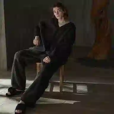 同语 睡衣珊瑚绒秋冬季家居服男士冬天休闲可外穿加厚款套装 家居套装 男款 墨悠色