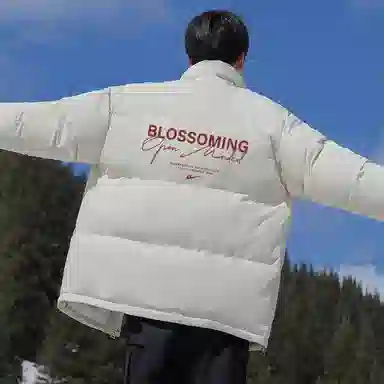 Warrior Basic Retro Lettering Cotton Jacket