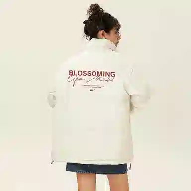 Warrior Basic Retro Lettering Cotton Jacket