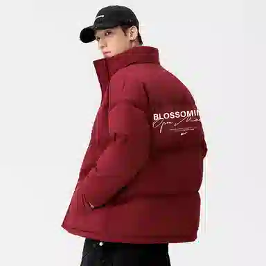 Warrior Basic Retro Lettering Cotton Jacket