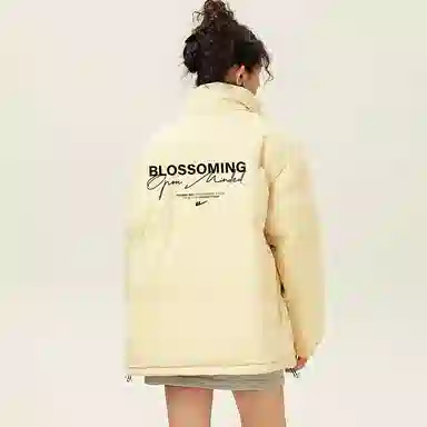 Warrior Basic Retro Lettering Cotton Jacket