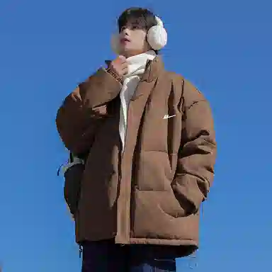 Warrior Basic Retro Lettering Cotton Jacket