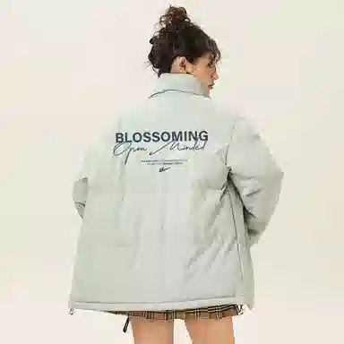 Warrior Basic Retro Lettering Cotton Jacket