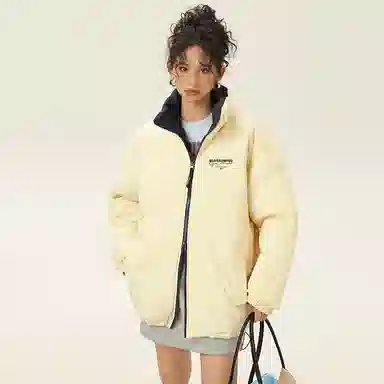 Warrior Basic Retro Lettering Cotton Jacket