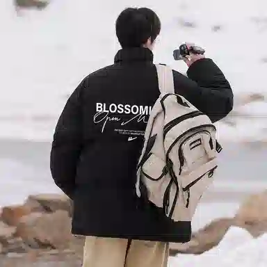 Warrior Basic Retro Lettering Cotton Jacket