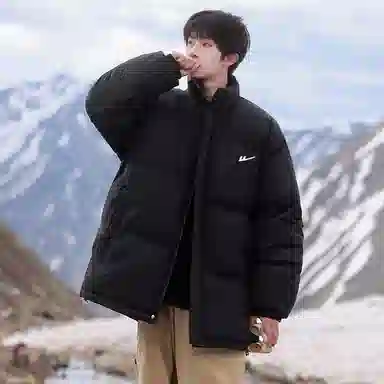 Warrior Basic Retro Lettering Cotton Jacket