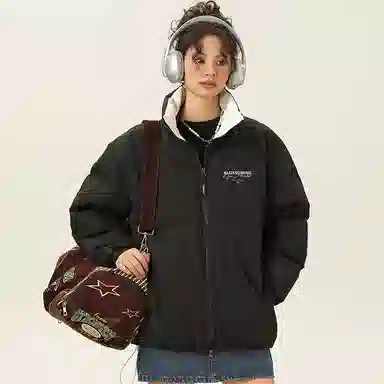 Warrior Basic Retro Lettering Cotton Jacket