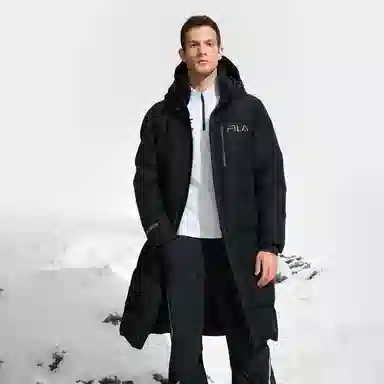 FILA Ski Long Down Jacket Black