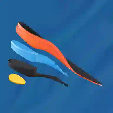 邦尼世家 运动足弓支撑篮球缓震舒适跑步专用 鞋垫 男女同款情侣款