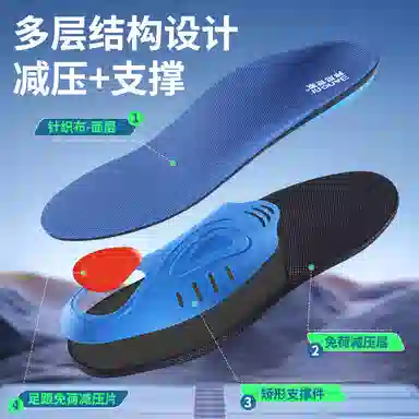 邦尼世家 扁平足矫形专用 儿童 成人足弓支撑舒适吸汗 高足弓矫正垫片 聚氨酯 鞋垫 男女同款情侣款