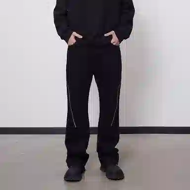 PASET Black Straight Jeans